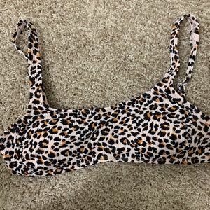 Target Cheetah print bikini top